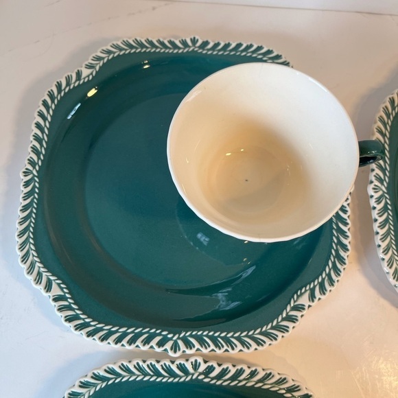 COPY - Vintage Harkerware Set of 4 Snack Sets - Picture 3 of 13